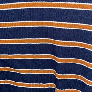 ribbed stripped shirt not cropped